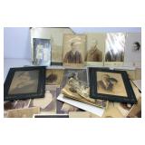 Flat of black and white pictures