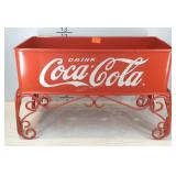 Advertising, metal coca-cola planter box with