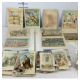Album of post cards and religious ephemera