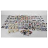 Baseball trading cards and stickers, includes