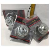 Three KT industries crimped cup brushes.  3 inch