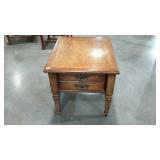 Single drawer accent table, 22 x 27 x 21