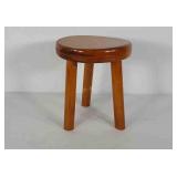 Small tri-footed wooden stool, 9" × 11"
