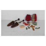 Miscellaneous group, wooden shoe trees, leather