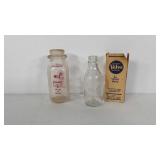 Valvo glass baby bottle and Pensupreme milk