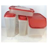 Four Tupperware containers