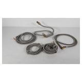 Appliance hoses, four stainless steel braided