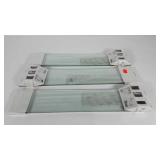 Three IKEA glass shelves, new in packaging