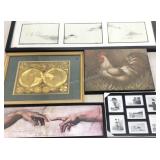 Wall art, old world map 30x24, photo collage,