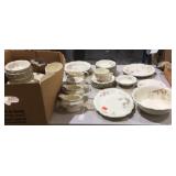 Over 50 pieces of Homer Laughlin Virginia rose