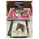 Horse and wolf collection :  5 horse pictures,