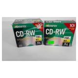 Two boxes CD-RW compact discs