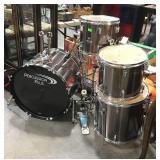Percussion plus drum kit with a Yamaha pedal,
