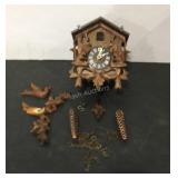Coo coo Clock with weights. Has damage