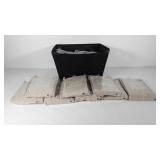 Curtains, crushed voile sheer panels, 95"