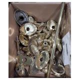 Brass, Heavy Brass parts and pieces of Door Knob