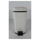 Small waste can with foot pedal, 12"