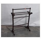 Wooden quilt rack, needs reglued, 34" × 27"