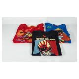 Three t-shirts, includes Five Finger death punch,