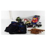 Toys, Nerf vest, Fisher Price truck and other toy