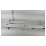 Two double tube light housing fixtures, 4