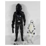 Star Wars toys,  18" Tie Fighter & 12"