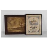 Wall art, early windmill print 16x13 and early