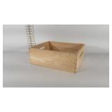 Wooden crate, 15" × 12" × 5"