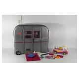 OG Girl doll camper play set, Shopkins camper