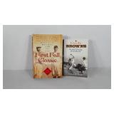 Two baseball books, includes Even the Browns