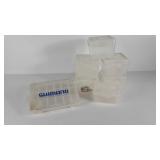 Poly storage organizer boxes, eight in variety of