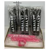 Word flexible bracelets four packs