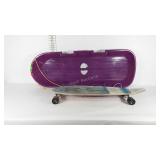 Poly sled and Kryptonics skateboard, seller codes