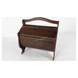 Sewing box, full of supplies, condition as shown