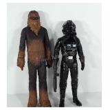 Two Star Wars action figures, includes Chewbacca