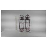 Home decor, pair of Asian inspired wall mounted