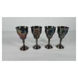 Four gorham goblets, seller code X-9
