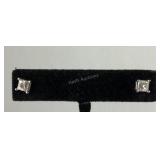 1.2carat T.W 14k white gold and diamond stud