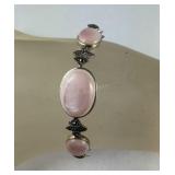 Sterling silver pink shell and Marcasite