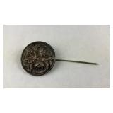 Sterling silver S.Kirk and Sons repouse stick pin