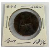 1896 English large cent