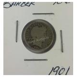 1901 barber dime