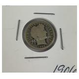 1906 barber dime