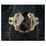 Sterling and amethyst ring size 9