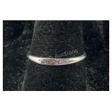 Sterling silver size 7 infinity wings ring