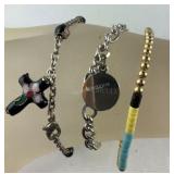 3 Bracelets: Vintage Italian Millefiori,