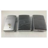 3  Zippo Lighters
