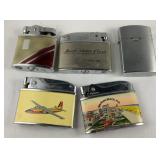 5 Assorted Vintage Lighters