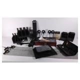 Group of gun accessories and displays