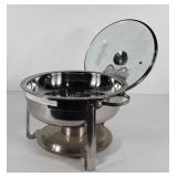 Stainless chafing dish, 12" pan